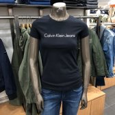 캘빈클라인 여성 s 베이직 로고 반팔 티셔츠블랙 4BOKSW3099