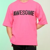 어썸버디 헤비 오버핏 반팔 5부 티셔츠 3종 awesome 나염