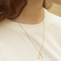 [나인틴투]WISH BONE NECKLACE(CUBIC)