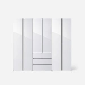 샘베딩 클로즈 옷장세트 240cm(높이216cm) 서랍형 6종