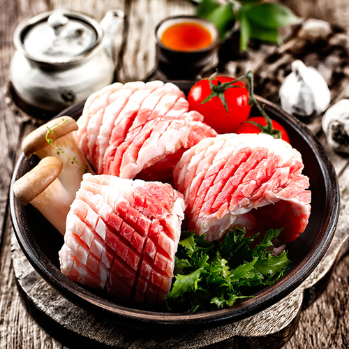 미트플러스 돼지고기 칼집삼겹살 400g  1개