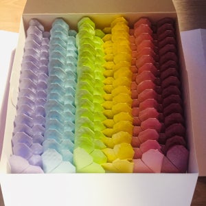 하트쏠라씨 100개 세트(B타입 펄해바라기지), 위도도(weedodo)