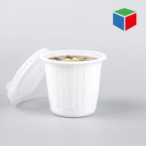 PS소스컵 AJ-75 대 흰색 세트