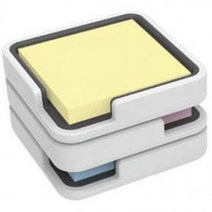 3M EH654 엣지홀더 포스트잇 메모지 일반노트 1팩 (100매입) - 76x76mm - 화이트홀더