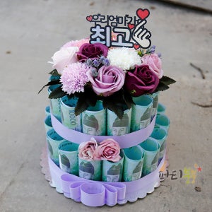 반전 돈케이크 56호 / 용돈케이크 환갑돈케이크 돈케익 반전 돈케이크 만들기 생신 선물