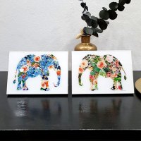 부자되는 코끼리 그림 액자 미니 디아섹 2종