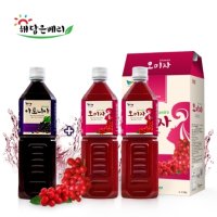 오미자원액1000ml 2 병+아로니아원액1000ml 1병