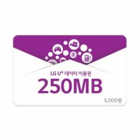 LG유플러스 (LG U+) U+ 데이터쿠폰/이용권 250MB