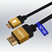 케이블메이트 HDMI to Mini HDMI 2.0v 골드메탈 케이블 이미지