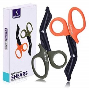 BONTIME Trauma Shears - Premium Quality EMT Shears, Stainless Steel Bandage Scissors for Medica