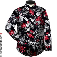 FT 꽃무늬 실크셔츠 Silk Shirt 남녀 맞춤셔츠 실크 남방 DS15D28