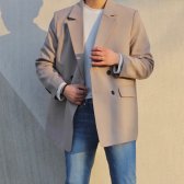 2019 남자 봄 가을 오버핏 더블 블레이져 자켓 코디