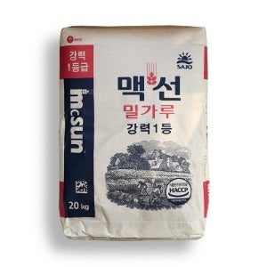 맥선 강력1등 밀가루 20kg (강력분)