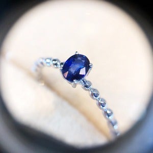 [사파이어R035] 천연 디퓨전사파이어반지 (14K/18K)