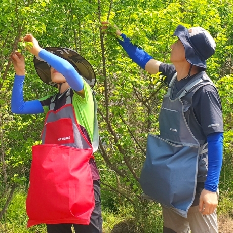 이솔홈 예쁜앞치마 쉬폰 주방 어린이집 유치원 여름 사계절 망사 앞치마