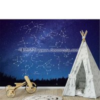 / 한국/ [디자인벽지] 별자리 밤하늘 키