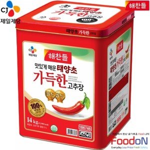 CJ제일제당 CJ제일제당 해찬들 태양초 가득한 고추장 14kg