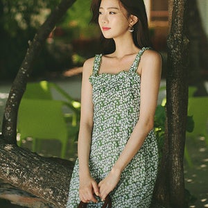 7일간의휴가,아침 창가의 햇살 원피스