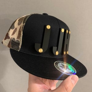 [여름신상]까모매쉬블랙이니셜 스냅백, 김영진