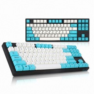 앱코 HACKER K512 체리쉬 염료승화 PBT 텐키리스 체리 게이밍 키보드 (청축)
