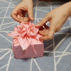 실크홑보자기 / 테두리 금사 / 아이보리/  할인행사중