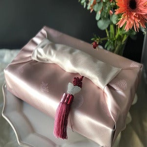 양단실크 보자기 /  연핑크  / 할인중