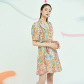 미드나잇서커스 Drawing Button Dress in