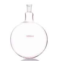 5L 1 목  2440  둥근 바닥 유리 플라스크  5000ml  실험실 화학 병