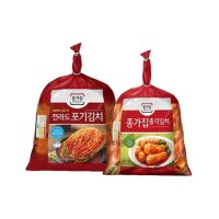 대상 종가집 전라도 포기김치 3.3kg + 총각김치 2.5kg