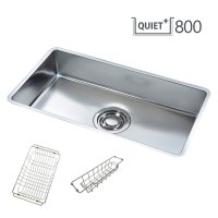 [백조씽크] 백조씽크 QUIET800set(배수구포함, 서큘러 라운드피니쉬 재질)/콰이어트 싱크볼