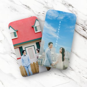 [선물포장] 양면 포토 이니셜 보조배터리10000mAh, 커스텀엑스 CUSTOMX