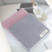 Medium Tempo Hankie 남자여자 면 손수건 리틀체크