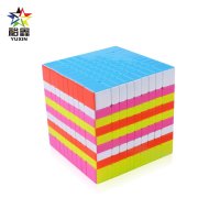 Yuxin huanglong professtional 999 stickerless 매직 큐브 속도 퍼즐 9x9 큐브 교육 완구 선물 90mm