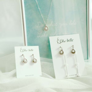 세이렌조개진주귀걸이/귀찌, Cha-belle 샤벨르