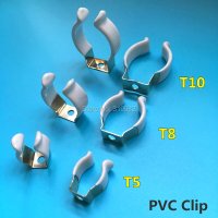 10 pcs t5 t8 t10 pvc u 클립 웨지 튜브 램프 기본 홀더 커넥터 금속 흰색 커버 led 형광등10 pcs t5 t8 t10 pvc u 클립 웨지 튜브 램프 기본 홀