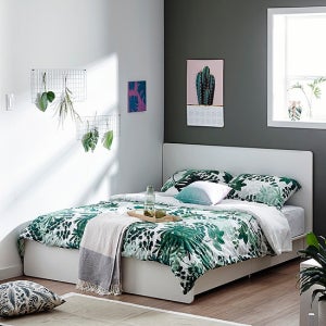 한샘 샘베딩 플레인 침대 Q,K 화이트 매트별도