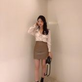 가죽스커트 안감바지 s m l
