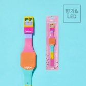 빅키드 향기나는 LED 시계 Ver 2 오렌지핑크 파인애플향