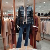 케네스레이디 배색 포켓 포인트 숏 구스패딩 EGDJJJ9500