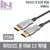 인네트워크 하이브리드 광 HDMI 2.0 망사형케이블