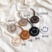 코바늘 뜨개 스마일참 (7color), 아미코보