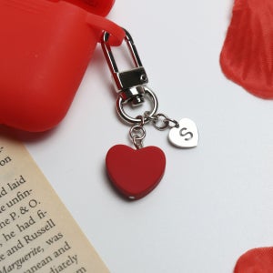 [커플/우정] 심플 레드하트 키링, 멜로우키스 MELLOWKISS