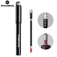 ROCKBROS 자전거 펌프 알루미늄 합금 사이클링을위한 고압 미니 공기 타이어 팽창기 MTB 150PSI260PSI