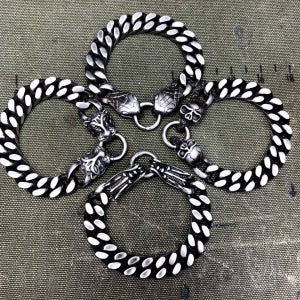 재입고할인!⚡️디자인버클 두툼체인 써지컬스틸 팔찌, 몬스터파라코드