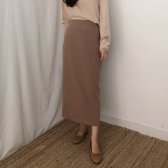 MONOC H라인 롱스커트