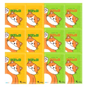 두부랑캣츠 두부모래 이코노미 오리지널/녹차 7L 1box(6개입)