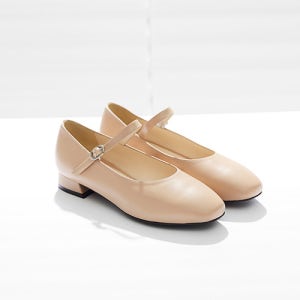 밀크티 플랫단화