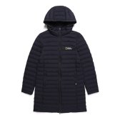 내셔널지오그래픽 허리라인 여성 경량 롱 구스 다운 점퍼 DEEP SEA N194WDW890