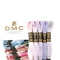 DMC 퓨어파스텔 5색상 DMC자수실25번면사 프랑스자수실세트