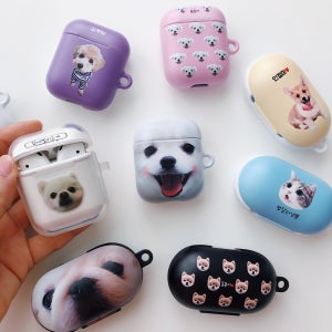 주문제작💙 강아지 고양이 반려동물 에어팟 버즈 케이스 선물, 소유템
